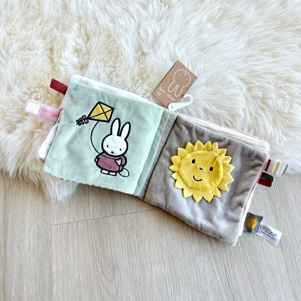 Miffy Pink Plush Sensory Soft Book - Japan Limited